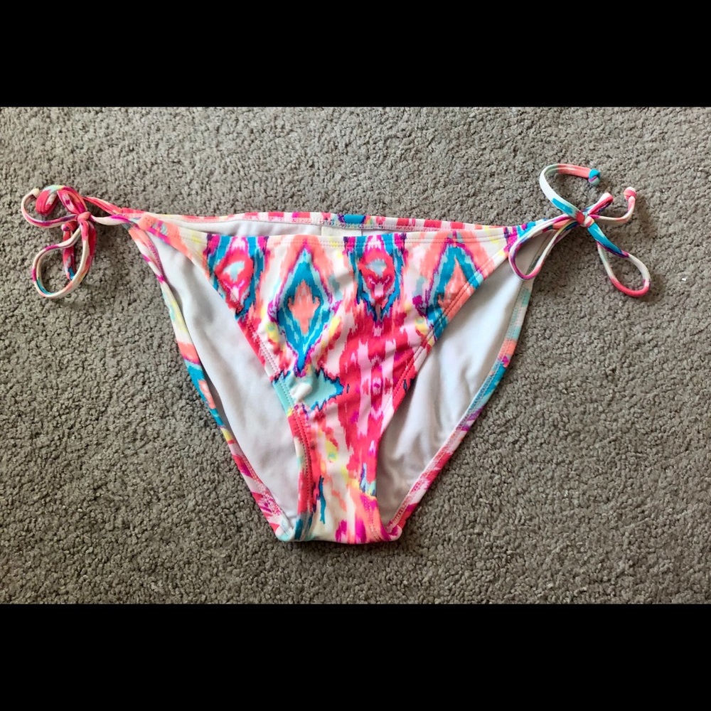 Xhilaration White Print Bikini Bottoms